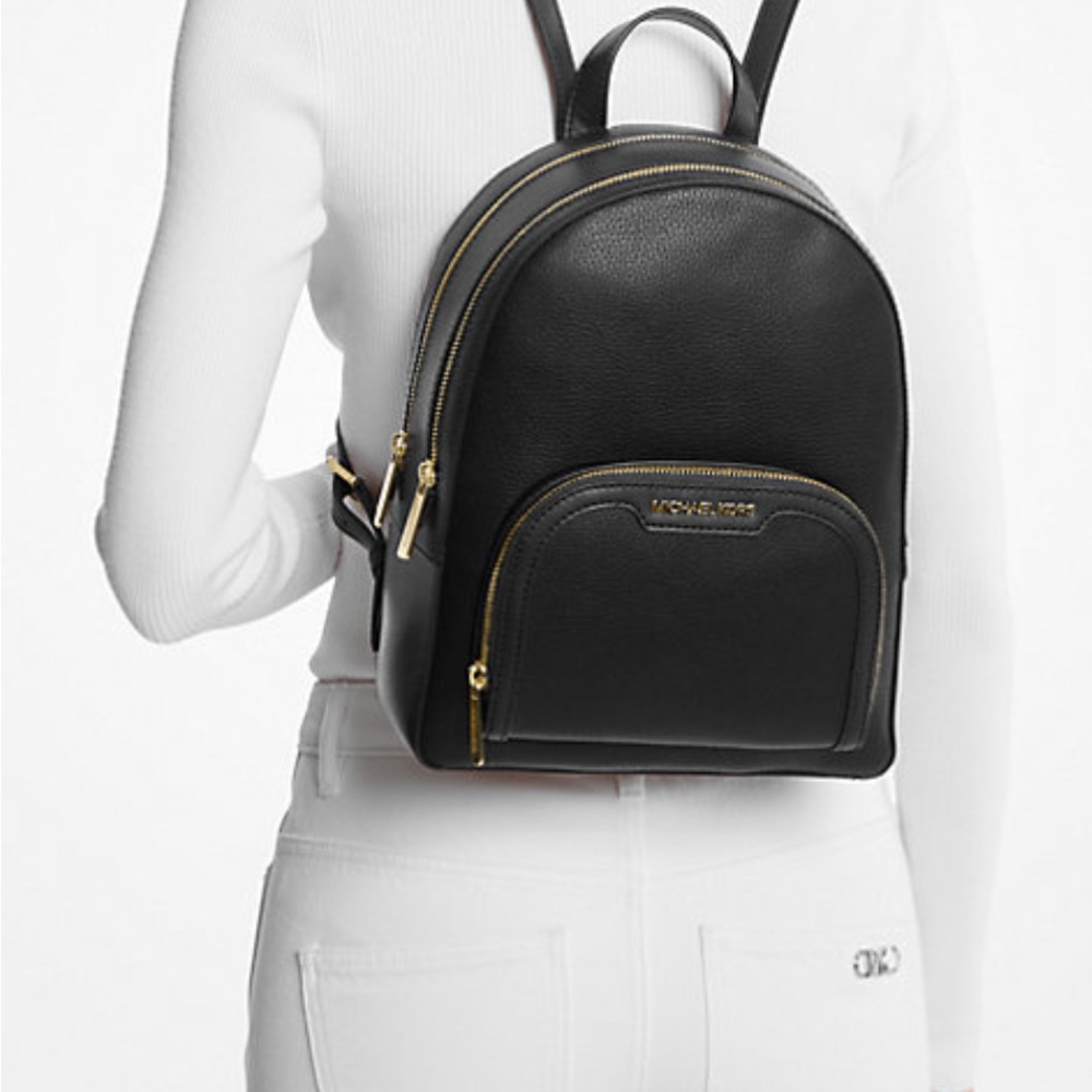 Michael Kors Jaycee Medium Pebbled Leather Backpack. Sz: M - Picture 8 of 8